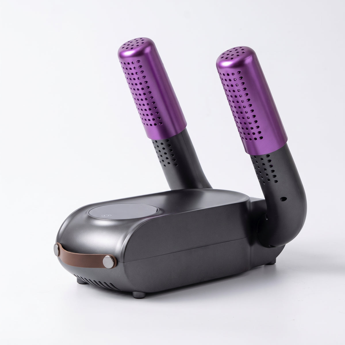 Slawor boot dryer, Graphite & Purple, side view