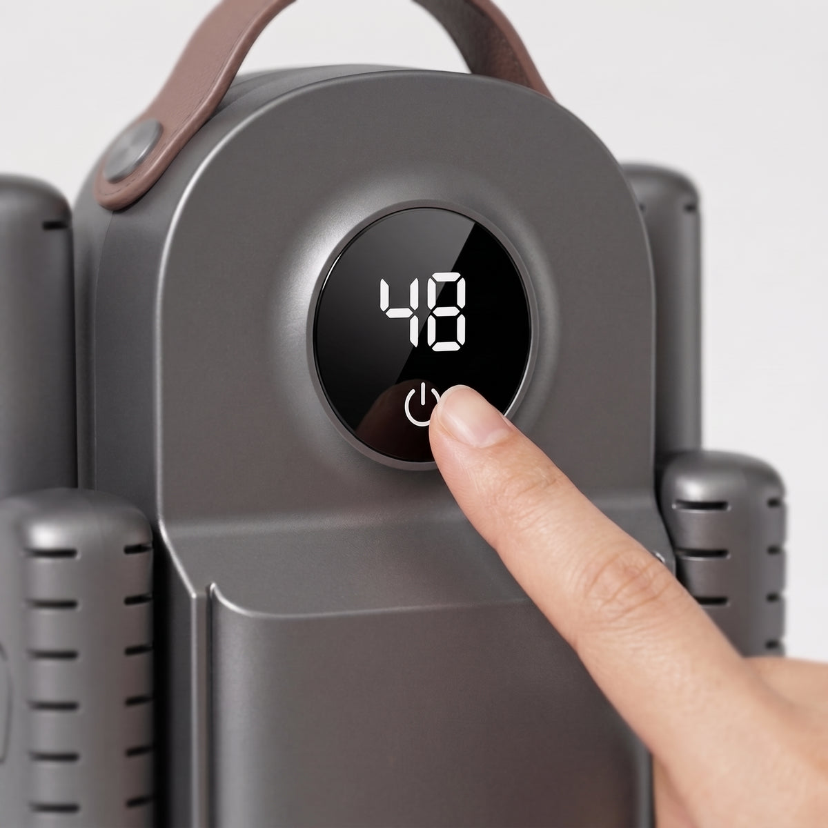 Graphite Family dryer, pressing the display button